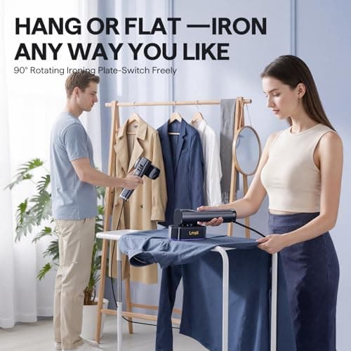 Steamer for Clothes, Handheld and Portable with 15-Second Heat-Up, 2-in-1 Steamer & Iron with Smart Touch Operation and 4 Modes, Suitable for All Fabrics, Ideal for Home & Travel - Thumbnail 4