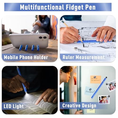 Gifts for Teens Fidget Pen, 2026 College Graduation Gift for Her Him Teens, Anniversary Birthday Gift for Men Him Husband, Father Day Gifts from Wife Daughter, Multifunction Pen for Cool Stuff Gadgets - Thumbnail 4