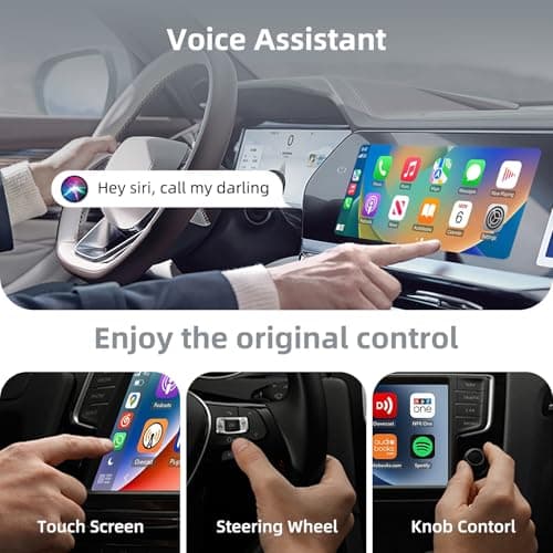 Mini Wireless CarPlay Adapter Android Auto Dongle for iPhone & Android Plug & Play Fits Most Cars 2015+ USB Type-C Compact Design - Thumbnail 6