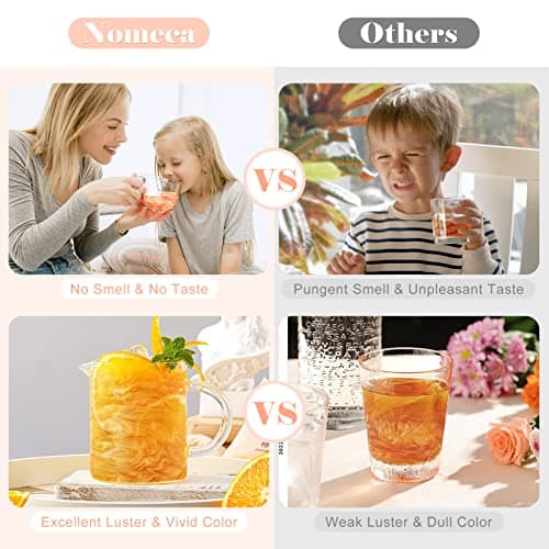 Edible Glitter for Drinks - Edible Shimmer for DIY Wine Cocktails Champagne Beverages Food Grade 8 Colors Coloring Glitter Dust 4g /Bottle - Thumbnail 2