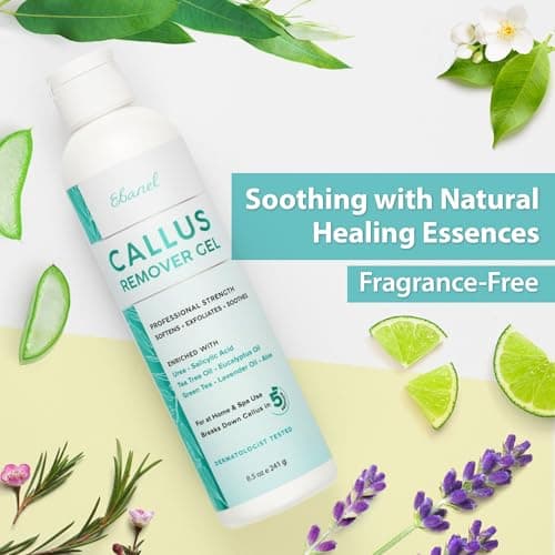 Ebanel Professional Callus Remover for Feet with 20% Urea, Epsom Salt, Salicylic Acid, Glycolic Acid, Heel Toe Foot Callus Remover Gel Peel Exfoliator Dead Skin Removal for Feet, Cracked Heel Repair - Thumbnail 5