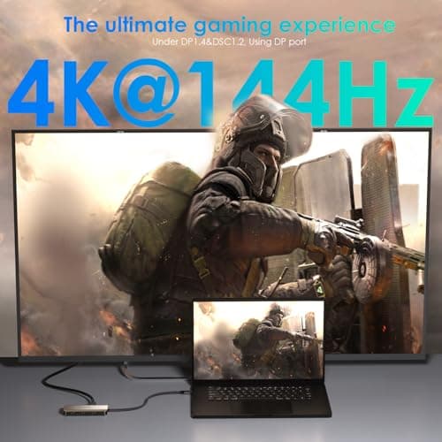 Laptop Docking Station, WAVLINK Triple 4K Docking Station with Dual HDMI, DP, 100W PD in, 3 USB-A2.0 for Wireless Device, Compatible with Dell/HP/Lenovo etc, Windows Systerm Computer Only - Thumbnail 3