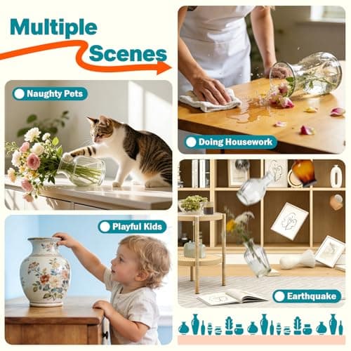 Clear Exhibit Gel for Museum, Reusable Earthquake Putty to Keep Collections in Place, Removable & No Residue Transparent Wax for Vibration, Glass Art, Antiques & Decor to Prevent Falling (6.07 oz) - Thumbnail 2