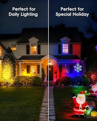 CORESLUX Smart RGBW Spot Lights Outdoor, Color Changing Warm White Landscape Lights with APP and Remote Control, Spotlight Waterproof for Garden Yard Patio Landscape, 1 Pack - Thumbnail 2
