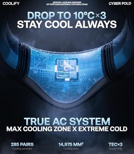 TORRAS 2026 COOLiFY Cyber Fold AI Neck Air Conditioner, Ultimate Cooling Max Cooling Area Neck Fan, Adjustable Strong Wind Neck Cooler for Neck & Face, Rechargeable Portable for Travel Outdoor, Black - Thumbnail 3