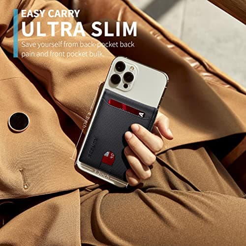 RUNBOX Wallet for Men Slim 11 Credit Card Holder Slots Leather RFID Blocking Small Thin Men's Wallet Bifold Minimalist Front Pocket Large Capacity Gift Box - Thumbnail 3