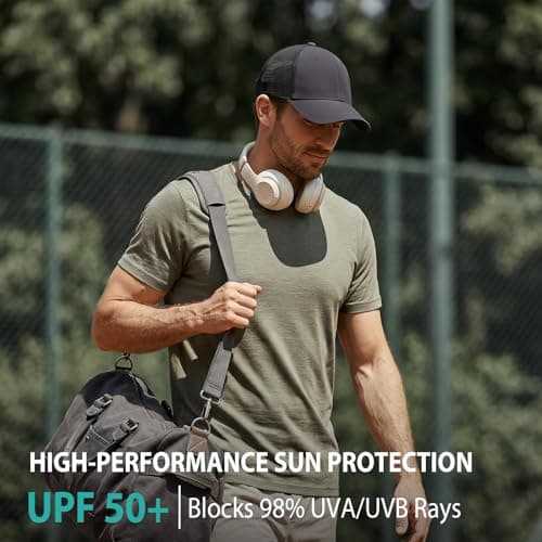 AOPREL Cloud-Touch Trucker Hat - High-Density Structured Mesh Baseball Cap Men & Women，Shape-Retaining Breathable UPF 50+ - Thumbnail 4