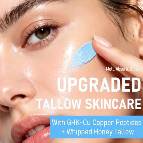 FIUMOT GHK-Cu Copper Peptides Cream– Whipped Tallow and Honey Balm Beef Tallow for Skin, Face & Body Butter Cream, Deep Hydration & Barrier Support Moisturizer 2 oz - Thumbnail 3