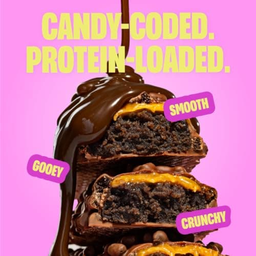 Misfits Vegan Protein Bars - Fudgey Brownie Batter| Nutrition Bars - 14g Protein, 1g Sugar, Plant-based, Low Carb, Non-GMO, Gluten Free Snacks | Pack of 12 - Thumbnail 3