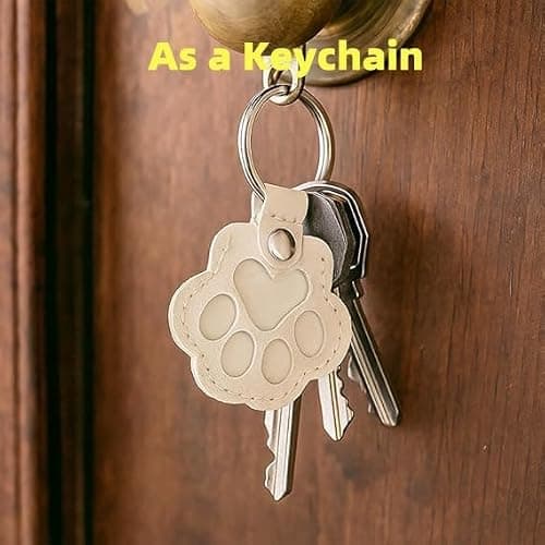 Muoethrian 6PCS Dog Hair Storage Keychain, Pet Paw Shaped Leather Keychain, Unique Memorial Collection Key Chain, Pet Memorial Gifts for Bag Purse Paw Charm Key Holder, Fur Ever Key Chain - Thumbnail 5