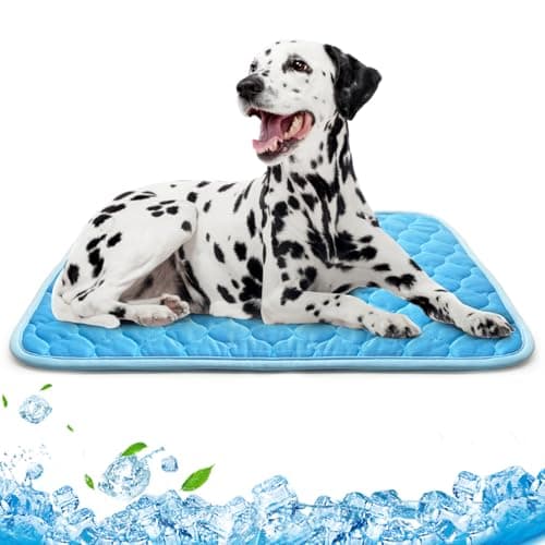 AUPETEK Dog Cooling Mat Non-Toxic Self Cooling Pad for Dogs Cats in Hot Summer Cool Pad Washable & Easy Clean
