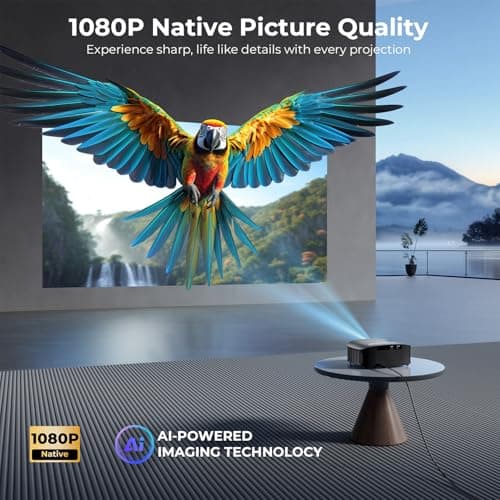 GOODEE Mini Projector [Official Licensed Google TV] Built-in Apps - Thumbnail 4