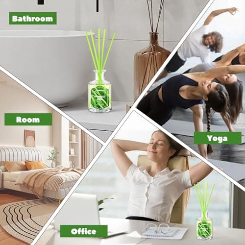 SCENTORINI Citronella Reed Diffuser Set, 6.7 Fl Oz Summer Scented Diffusers for Home, Citronella Oil Reed Diffusers, Suitable for Bedroom, Bathroom, Patio, Camping, Courtyard, Pool, Outdoor Use - Thumbnail 3