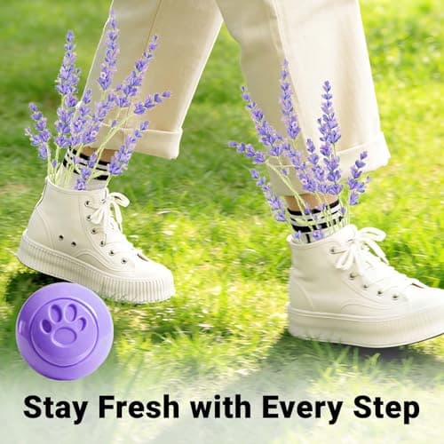 STRN Sneaker Deodorizer Balls 8 Packs Lavender Scent Shoe Odor Elimination, Scented plastic ball, Long-lasting Freshness Shoe Deodorizer for Sneakers Gym, Bags, Cars and Small Spaces - Thumbnail 5