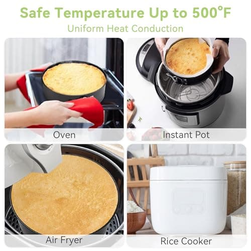 USLAI Springform Pan, 6 Inch Nonstick Cheesecake Pan with Removable Bottom, Easy to Clean, Ideal for Baking Cakes, Pies and Quiches - Thumbnail 5