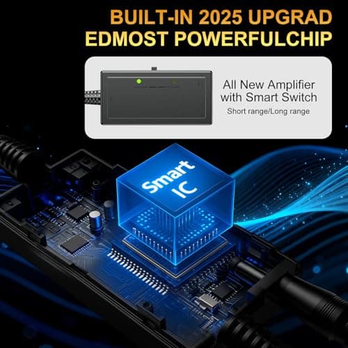 2026 TV Antenna Indoor Antenna for Smart TV for Long Range Reception and All Smart TVs HD Digital Antenna with Amplifier Signal Booster for Local Channels Supports 4K 1080p - Thumbnail 5