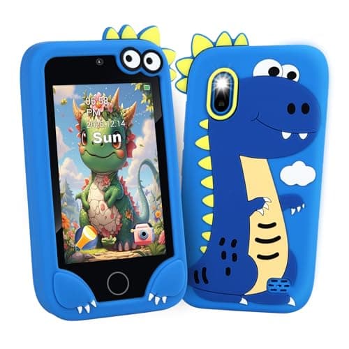 Kids Cell Phone Toy, Educational Learning Smart Phone for Toddlers Ages 3-10 with 3.97" Touch Screen, Dual Camera, 200+ STEM Games & Music - Best Birthday for Boys & Girls - Image 1