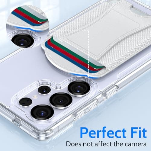 YWXTW 2026 Upgraded Magnetic Wallet for Samsung Galaxy S26/S25/S24 Series and iPhone 17/16/15/14/13/12 Models, 6 Cards Holder, Minimalist Slim Leather Magnet Wallet - Thumbnail 5