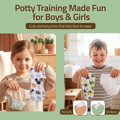 Washable Potty Training Pads for Toddlers with Stay-Put EcoGrip – Made in EU (Daily + Secure 8-Pack), Light & Extra Coverage, Turns Underwear into Training Pants, All-in-One Potty Training Solution - Thumbnail 5