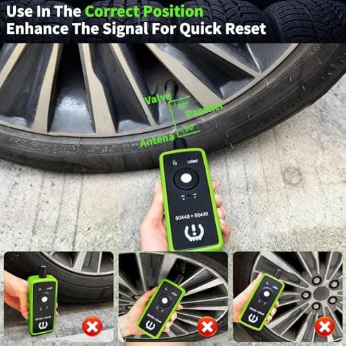 2IN1 TPMS Relearn Tool for GM and Ford with Model Switch Button, FIRSTOOL EL50448+EL50449 TPMS Reset Tool Tire Sensor Programmer Tire Sensor Reset Tool, TPMS Sensor Tool for GMC Lincoln Buick Cadillac - Thumbnail 6
