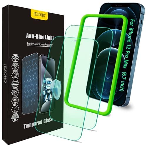 JESOHO Blue Light Screen Protector for iPhone 12 Pro Max 6.7 inch