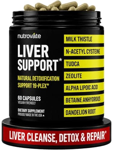 Liver Cleanse Detox & Repair [19-Plex] - Liver Support Supplement with Milk Thistle, TUDCA, NAC, ALA, Zeolite, Dandelion Root, Artichoke, and Turmeric - Vegan, non-GMO, Gluten-Free [Made in USA]