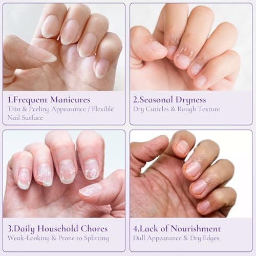 WM WONDER MOJO Nail & Cuticle Cream with Keratin, Biotin & Ceramides, Non-Greasy Cuticle Moisturizer for Dry Cracked Cuticles, Daily Nail Care After Manicures, 0.5 Fl Oz, Pack of 1 - Thumbnail 3