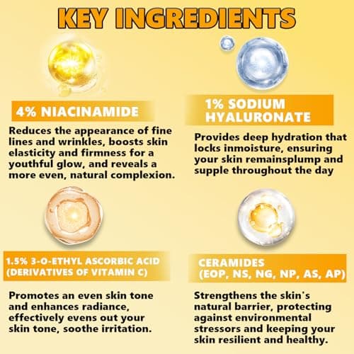 4% Niacinamide Face Serum for Acne & Dark Spot Treatment with 1.5% Vit C, 4.06 fl oz - Thumbnail 3