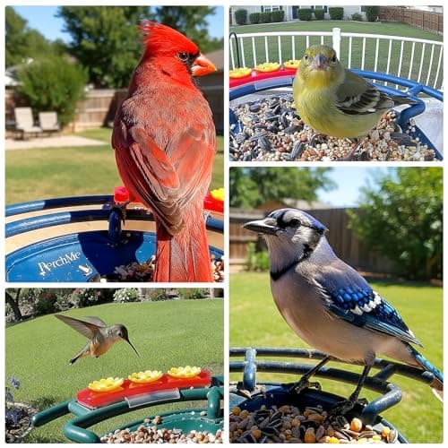 PerchMe® Smart Bird Feeder with Camera, Solar Powered Bird Watching Camera for Outside, 2K HD Auto Capture Motion Detection with AI Identify, DIY Add-ons & Seed Scoop, A Ideal Gift - Thumbnail 2