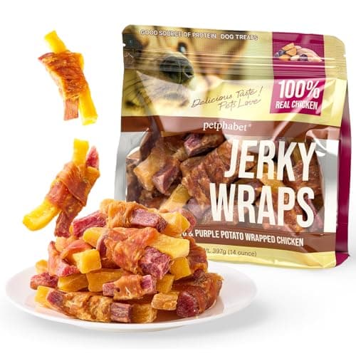 PETPHABET Chicken Wrapped Double Sweet Potato Dog Treats, 14oz - Image 1
