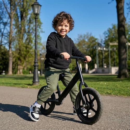 STQ KIDS Toddler Wide Toe Box Barefoot Shoes Boys Sneakers Zero Drop Baby Tennis Running Shoes Lightweight Non-Slip First Walking Shoe Outdoor Activities School Black White Infant Size 3 - Thumbnail 2