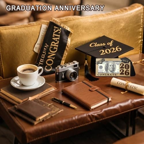 Graduation Gifts 2026 Money Holder, Wooden Graduation Money Cash Envelope Box for Class of 2026 High School Senior College University Graduates Student - Thumbnail 6