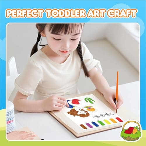 YPLUS Paint with Water Books for Toddlers, Watercolor Painting Paper Gift for Kids Ages 1-3, 2-4, 4-6, Art Craft Gift for Drawing with Brush Christmas Stocking Stuffers for Kids Toddler - Mermaid - Thumbnail 6
