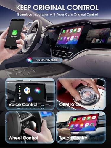 Wireless Carplay Adapter for Apple iPhone: 2025 Upgraded Mini Car Play Dongle Convert Factory Wired to Wireless - Stable Control & No Delay USB Carplay Adapter for Cars from 2016 & iOS 10+ - Thumbnail 3