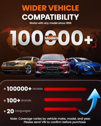 ANCEL DS200 Full System OBD2 Scanner with 15+ Reset Services - Oil/BMS/Brake Reset, DPF Regen, Injector Coding, ABS Bleeding, Free Lifetime Updates, Online Customer Service - Thumbnail 6