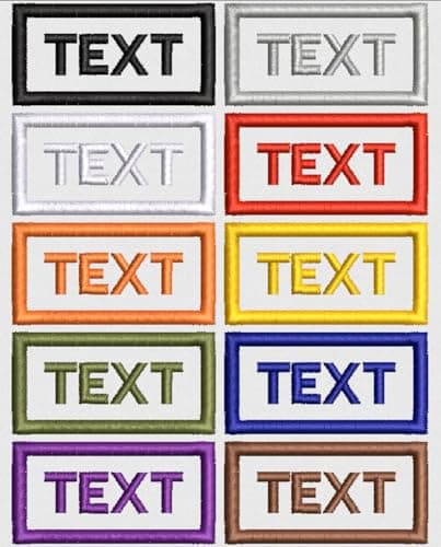 AfeilarSfltch 10 Pieces Custom Uniform Name Tapes - Work Shirt Patches, Iron On Name Tags, Name Plate Personalized, Hook & Loop Name Tag - Image 1