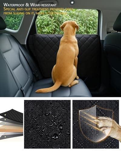 ThermoHalo 2PCS Car Door Protector for Dogs - Waterproof Pet Car Door Cover with Scratch Protection, Universal Fit for All Vehicles XL (XL) - Thumbnail 5