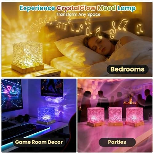 Mavsigak 2026 New Ocean Wave Projector Light, 16 Color Touch & Remote Ocean Lamp, 3D Water Ripple LED Night Light, Romantic Ambient Lighting for Bedroom, Kids Room, Meditation, Relaxation, Home Decor - Thumbnail 3