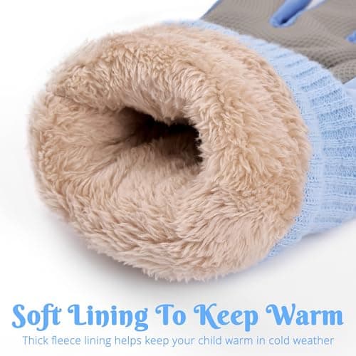 Gilotop Children Ski Gloves Kids Waterproof Winter Outdoor Snowboard Warm Gloves for Boys Girls - Thumbnail 3