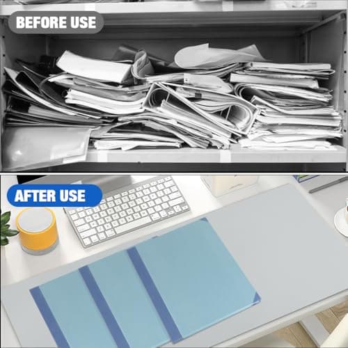 Document Organizer Folio,Binder, in Case I Go Missing Binder, Important with Pockets File Home School Office Supplies (Blue) - Thumbnail 6
