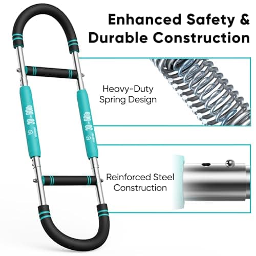 FitBeast Twister Arm Trainer, 4 Progressive Resistance Levels (30-120 lbs), 4-Spring Adjustable Arm & Chest Workout Equipment, Upper Body Strength Training Equipment for Home Gym (Blue) - Thumbnail 6