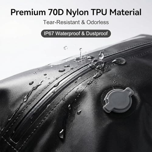 11-Pack Travel Vacuum Bags with Pump, 2×17L TPU IP67 Waterproof Vacuum Seal Bags + 9 PA&PE Compression Bags (S/M/L) for Carry-On, Light Travel, Backpacks & Home Storage - Thumbnail 5