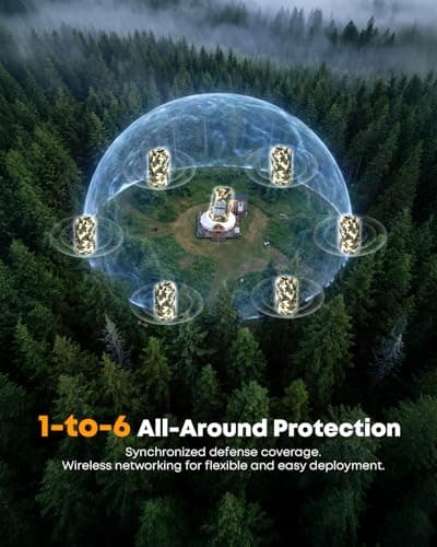 Camping Radar Security Alarm,Wireless Perimeter Alarm,Rechargeable Motion Sensor Trip Alarm,1/2 Mile Range,Waterproof System for Outdoor Security&Survival Gear-Updated Version(Desert Camo) - Thumbnail 4