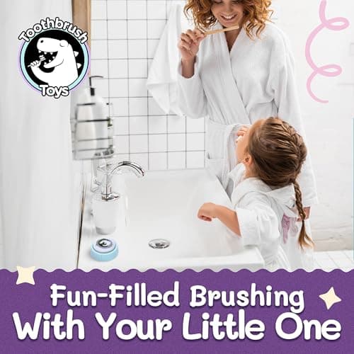 Toothbrush Timer for Kids – 2 Minute Toothbrush Timer Helps Kids and Toddlers Brush Teeth with Lights & Music, Adjustable Volume Control, Toothbrush Toys - Thumbnail 2