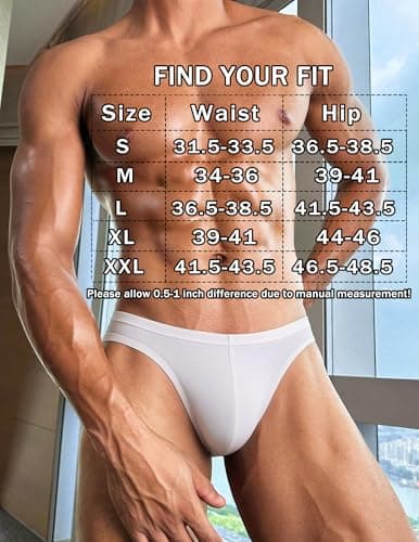 Avidlove Jock Straps for Men Sexy Thong Underwear Mesh Male Lingerie Breathable Athletic Supporter White X-Large - Thumbnail 6