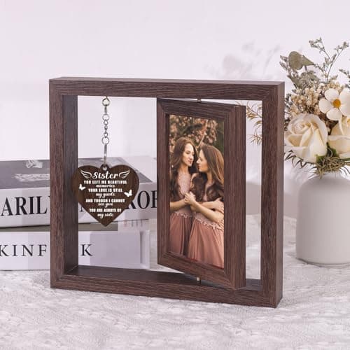Boiveco Memorial Gifts for Loss of Sister, Sympathy Gift for Loss of Sister Memorial Picture Frame, In Memory of Sister Grief Remembrance Bereavement Sentimental Gifts, Display Two 4x6 Photos - Thumbnail 3