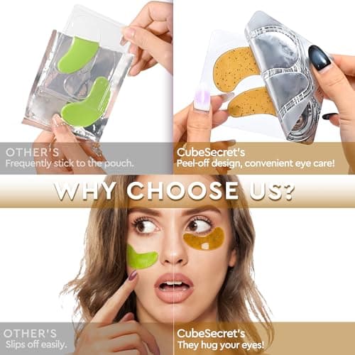 Under Eye Patches For Puffy Eyes and Dark Circles, Soothing Hydrating Eye Mask with Calendula, Green Tea, Retinol, Hyaluronic Acid Eye Pads Skin Care Bridesmaid Gifts for Girls Women (30 Pairs) - Thumbnail 6