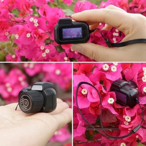 Gsnagole Keychain Camera, World's Smallest 1080P HD Mini Camera, Retro Portable Mini, 100 Mins Battery Life, for Students, Kids (16G) - Thumbnail 4