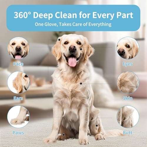 Pawimood Hypoallergenic Pet Grooming Wipes for Dogs & Cats - Coconut Oil Cleaning & Deodorizing Bathing Wipes with Hydrating Formula for All Body Parts,Dog Cleaning Wipes Remove Odor (3 Pack) - Thumbnail 5