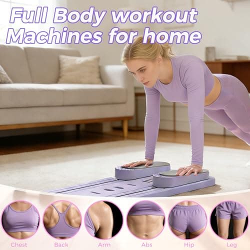 Pilates Board,Flo Pilates Portable Reformer 2026 , Pilates Board for Home Workout,Multi-Purpose Foldable Pilates Reformer Board, 9-in-1 Pilates Reformer Equipment with Timer for Fitness, and Exercise - Thumbnail 4